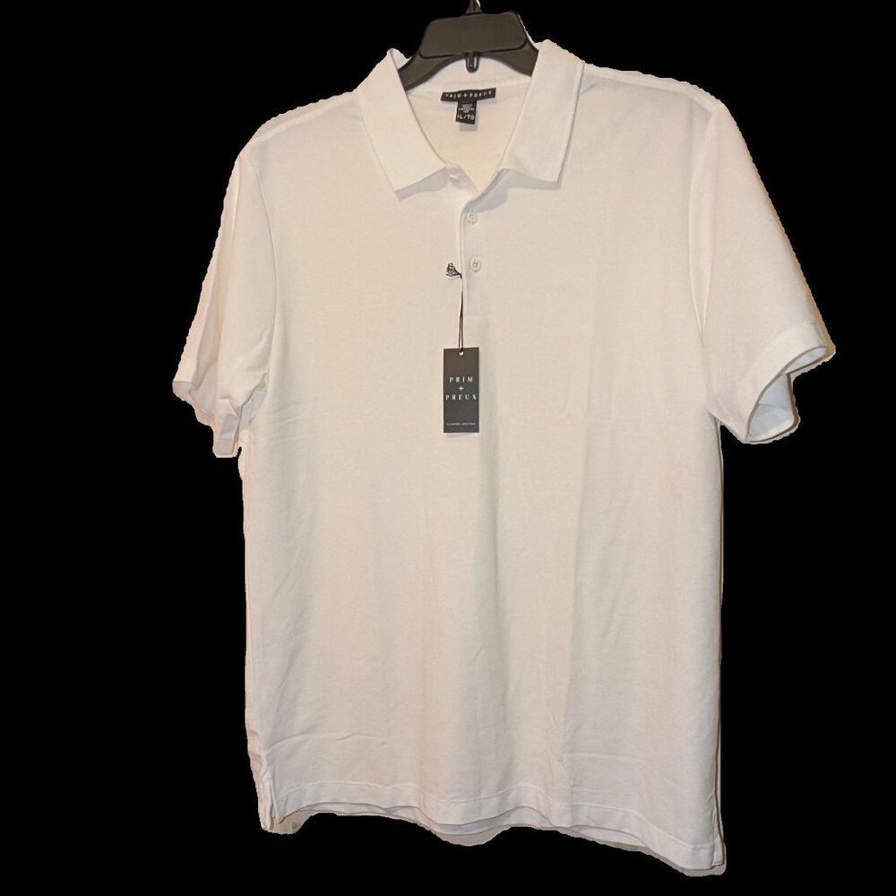 NWT PRIM+PREUX Men's casual white shirt